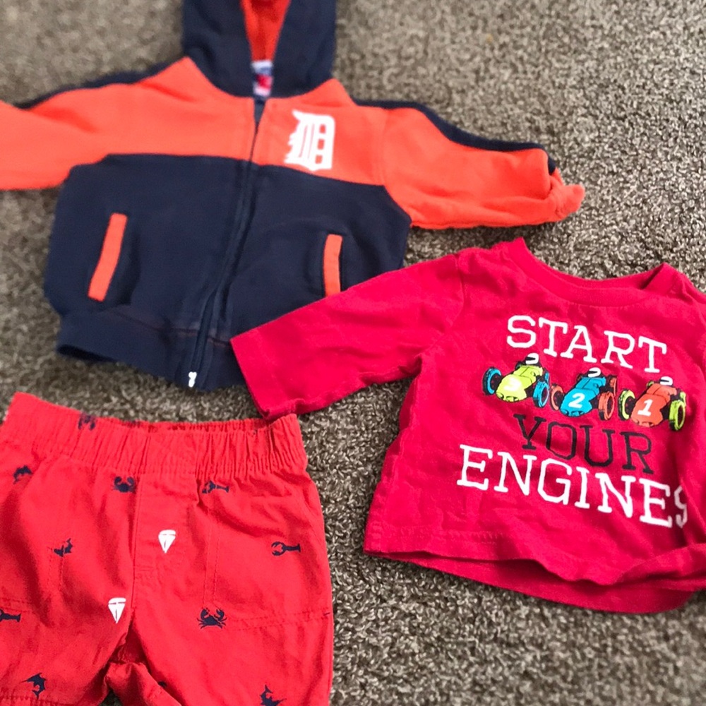 baby boy jacket, long sleeve shirt, caters shorts